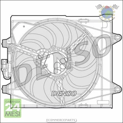 Ventola radiatore Denso per FIAT PANDA #pt