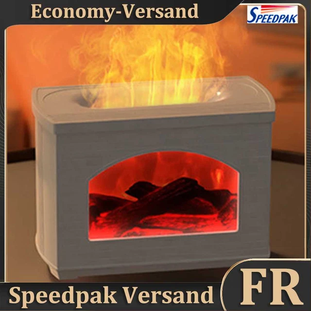 Simulated Fireplace Air Humidifier Portable Mini Humidifier for Home (White) Hot
