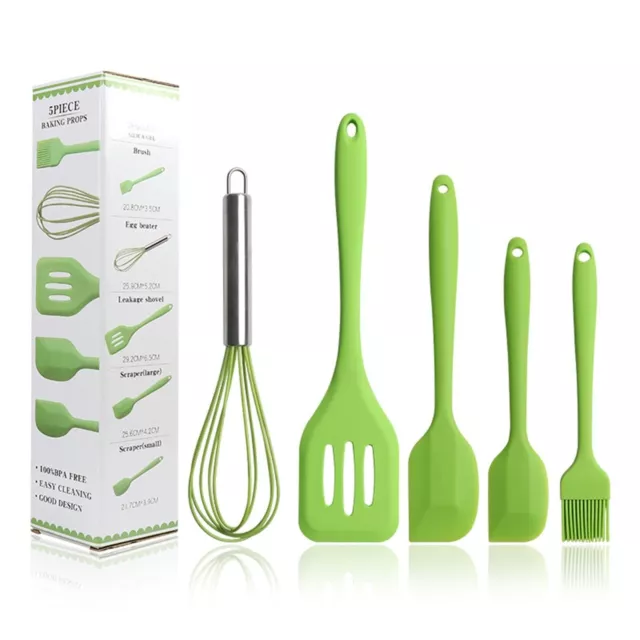 Set Utensili Da Cucina Kit 5Pz Set Antiaderente In Silicone Kitchen