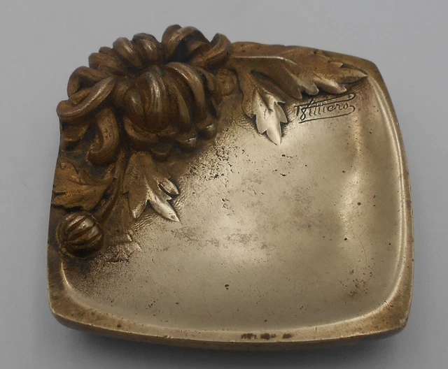 Coupe Ancienne En Bronze émaillé Sur Cuivre - Vide-poche / Bagueur Vintage, Origine France