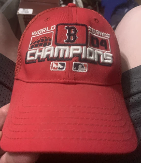 Boston Red Sox Hat Baseball Cap Fitted New Era 2004 World Series Champions