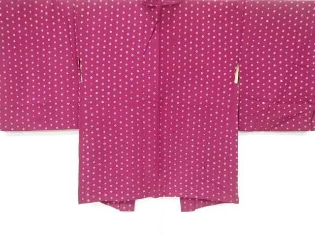 6617444: Japanese Kimono / Antique Haori / Shibori / Woven Asanoha