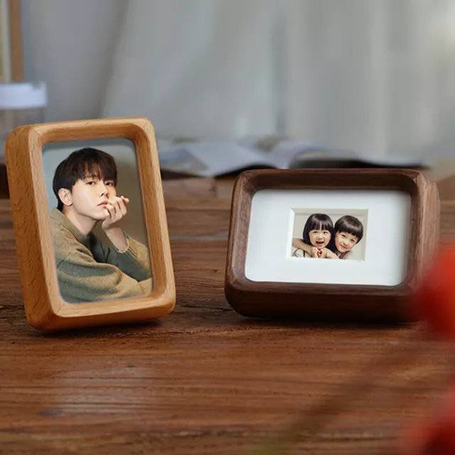Picture Frame,Smooth Round Picture frame with Solid Wood, Display photos