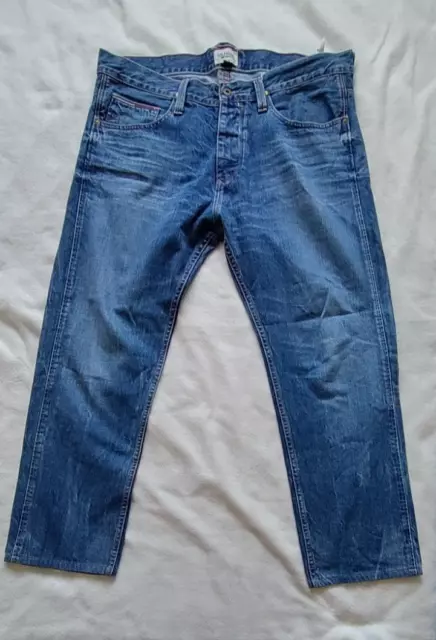 TOMMY HILFIGER RONAN Ladr Blue Straight Jeans W28 L32 Tags ( W29 Measured ) £34.10 - PicClick UK
