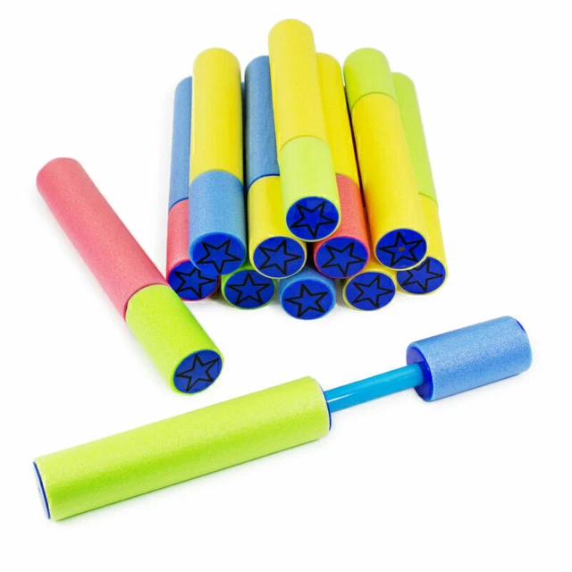 Lot De 4 Pistolets à Eau 12 X 9 Cm – Jouets De Plage Et Piscine – Bataille D'Eau Rafraîchissante – Couleurs Aléatoires – Dès 3 Ans