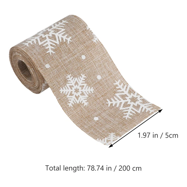xmas gift box ribbon 2x Weihnachten Bögen Band Schneeflocke Band Hochzeit Urlaub 3