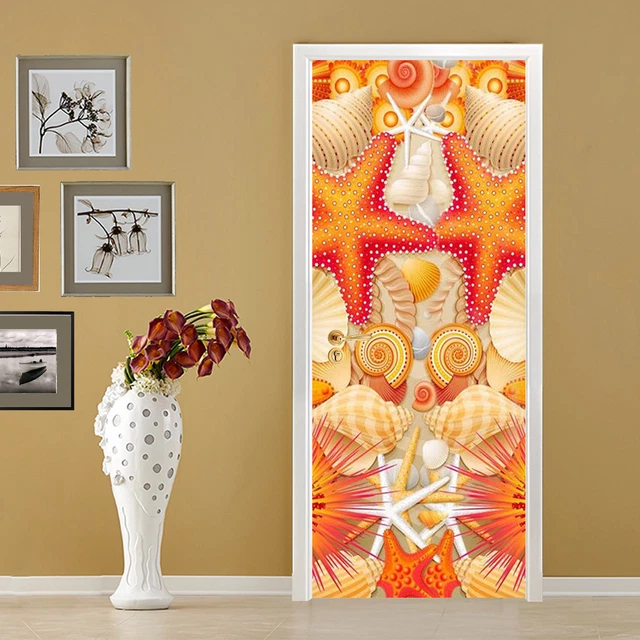 3D Seashell Starfish 57 Door Wall Mural Photo Wall Sticker Decal AJ WALLPAPER CA