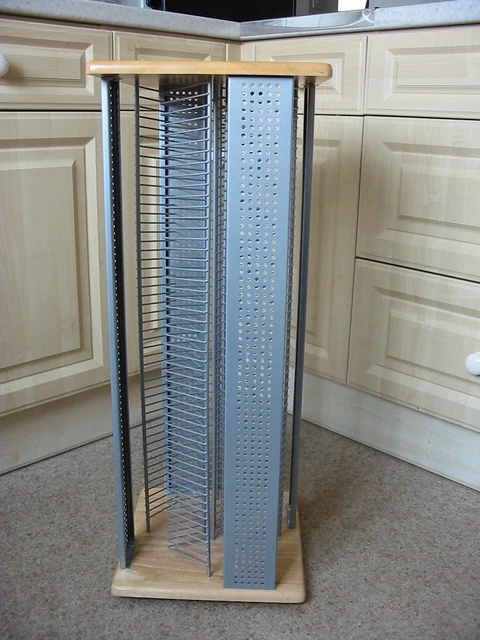 REVOLVING CD RACK - HOLDS 500 SINGLE ALBUM CD's