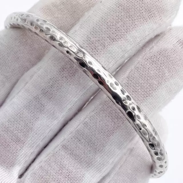 Silpada Sterling Silver Hammered Bangle Bracelet B1482 2