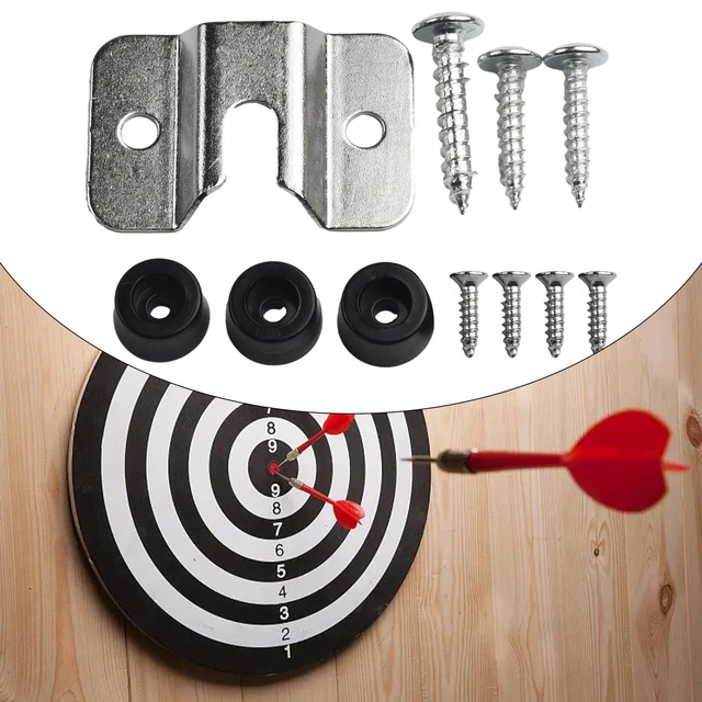 ONE80 Dartscheiben-Wandhalterung – Edelstahl, Inkl. Schrauben & Abstandshalter, Für Alle Standard-Dartboards