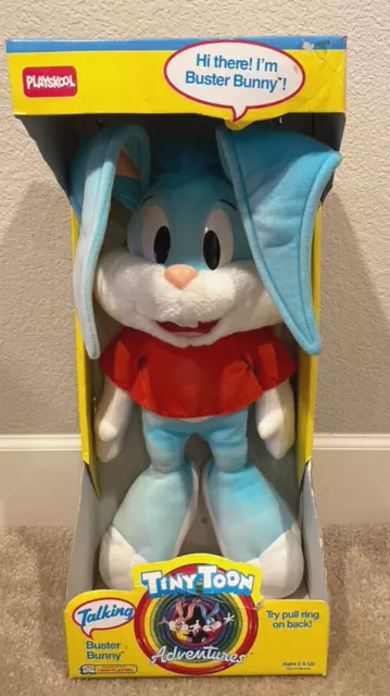 VTG. Playskool Talking Buster Bunny Tiny Toons Adventures Pull String 1990