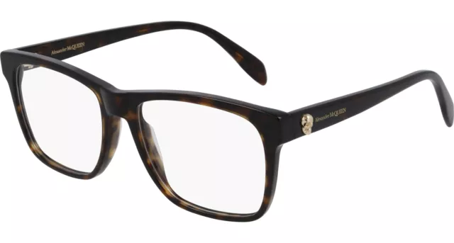 NEW Alexander McQueen Iconic AM 0282O Eyeglasses 002 100% AUTHENTIC