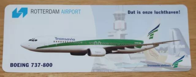 Transavia Airlines (Netherlands) Boeing 737 Rotterdam Airport RTM Sticker