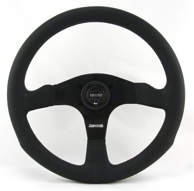 MOMO Pelle Forati SPORT VOLANTE Competition 350mm NERO BLACK senza anello steeri 