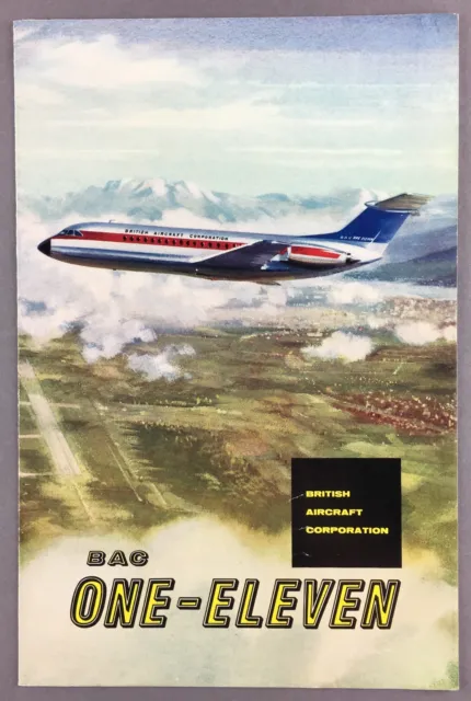 Bac1-11 One-Eleven Manufacturers Sales Brochure Seat Map