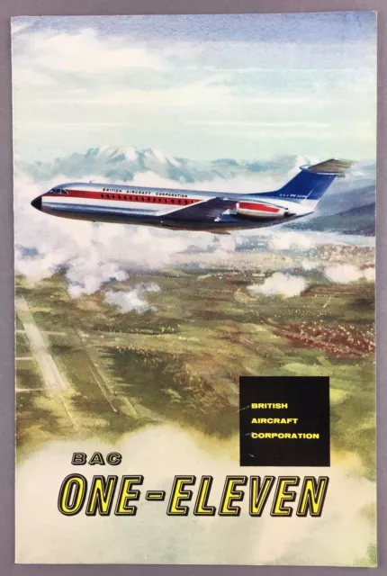 Bac1-11 One-Eleven Manufacturers Sales Brochure Seat Map