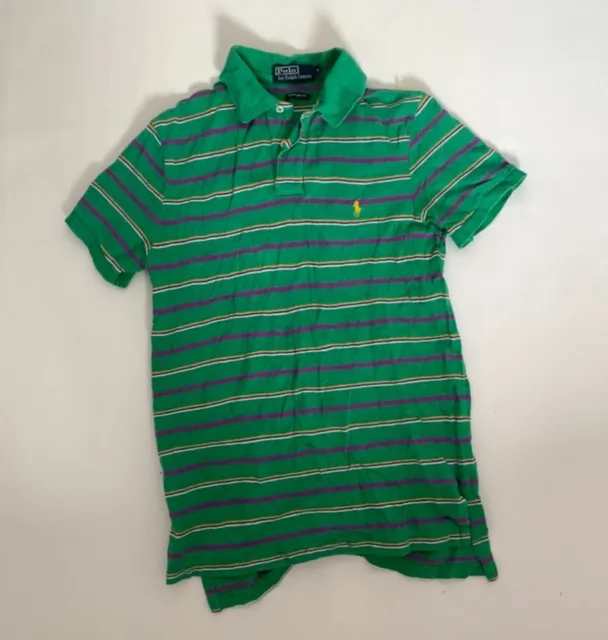 Ralph Lauren Polo Shirt Mens Small Branded Custom Fit Designer Stripe Size S