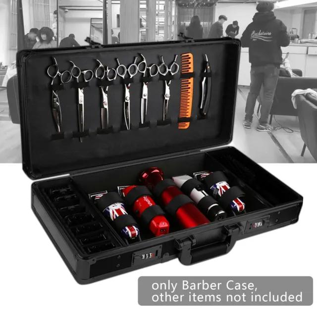 Barber Travel Organizer Tool Box Case forbici tagliacapelli valigia clipper