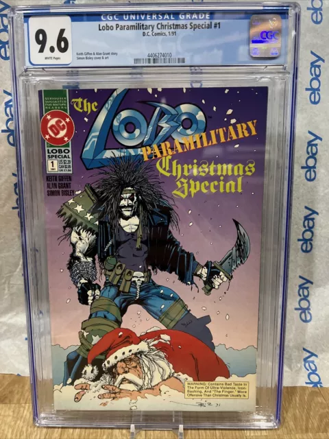 LOBO Paramilitary Christmas Special!  Cgc  9.6  Graded. 1/1991.  Graded Comic