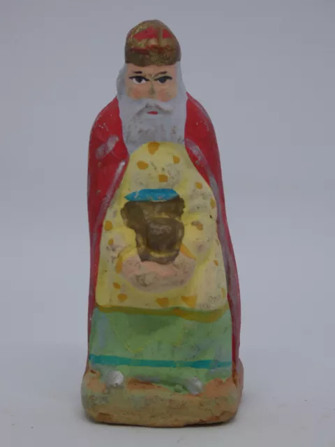 Santons de provence - Le roi maure - hauteur 6,5 cm