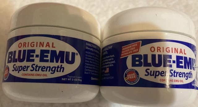 2 Blue-Emu Original Super Strength Contains Emu Oil 2oz Exp 03/24 Free Ship