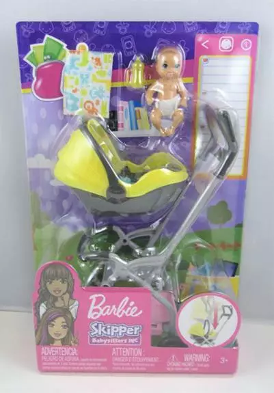 Barbie top stroller set