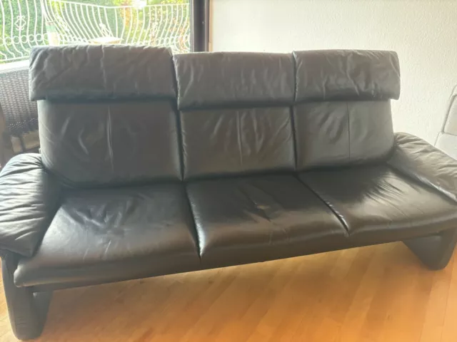 ERPO Designer Leder Sofa gebraucht aus Nachlass (NP   10.000 Euro)