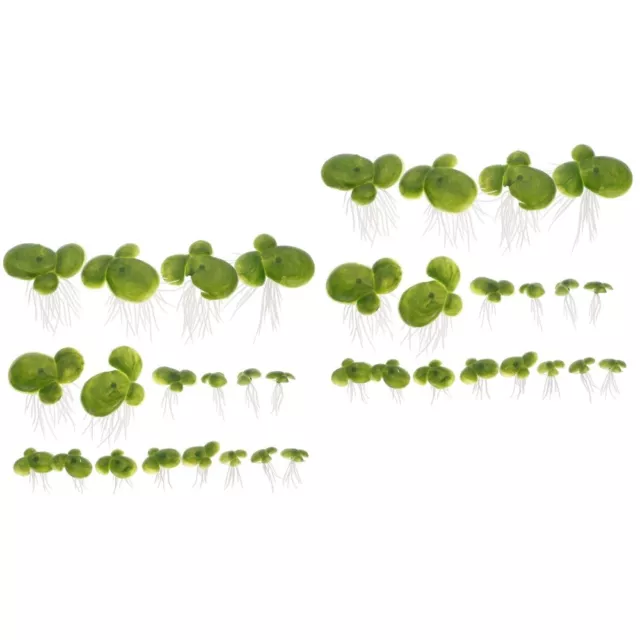 72 Pcs Mini Fake Duckweed Simulation Duckweed Aquarium Landscape Ornament for