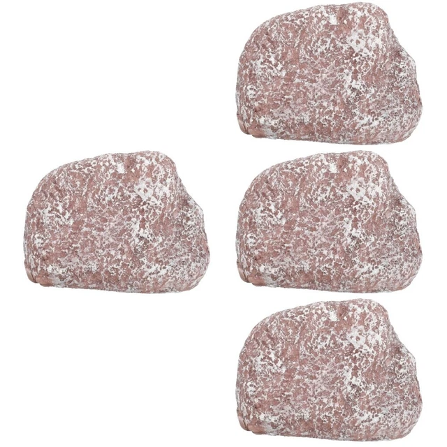 Juego de 4 llaves de piedra estante de almacenamiento de llaves de piedra falsa caja de llavero