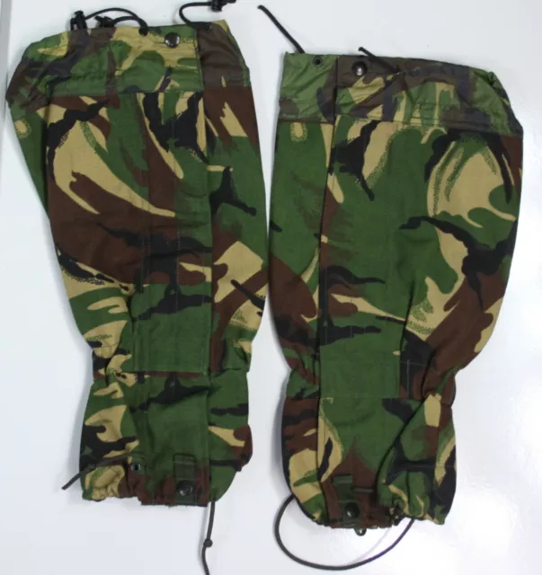 Genuine Surplus British Army Military Waterproof Gaiters DPM Camouflage Camo