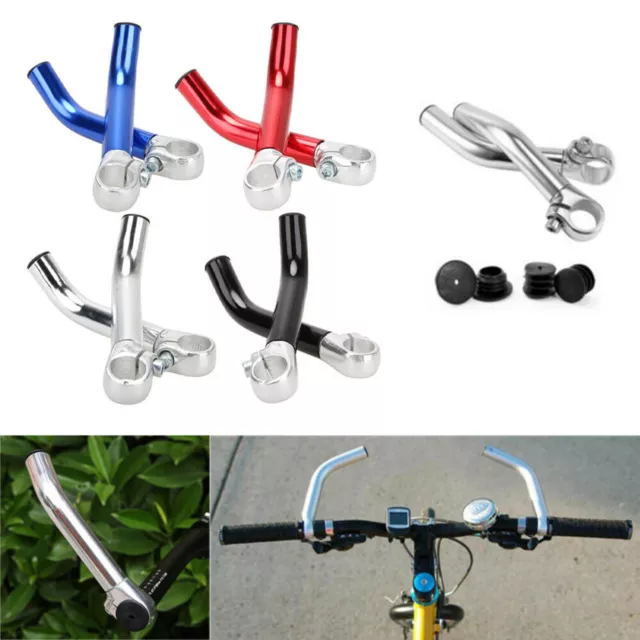 1 Pair Aluminum Alloy Bicycle Handlebar End Mountain Bike Handle Bar Ends 22.2mm