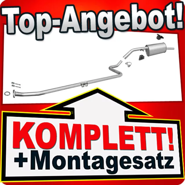 Auspuff für CITROEN C3 II 1.1 60PS 1.4 73PS 8V Auspuffanlage