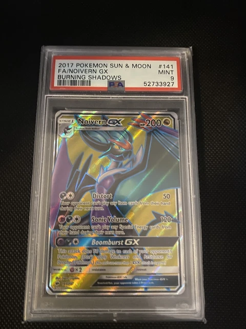 Noivern GX Burning shadows 141/147 PSA 9 Pokemon Card Mint 💎