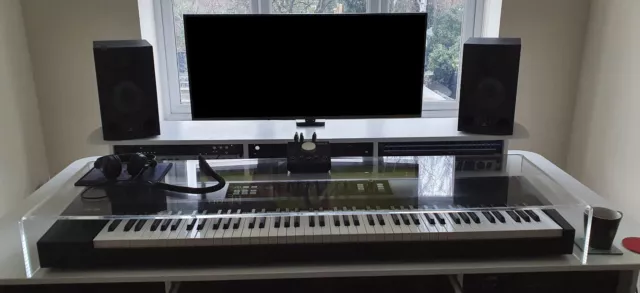 Studio Acrylic Keyboard Riser Stand for 88 Key Piano or Smaller