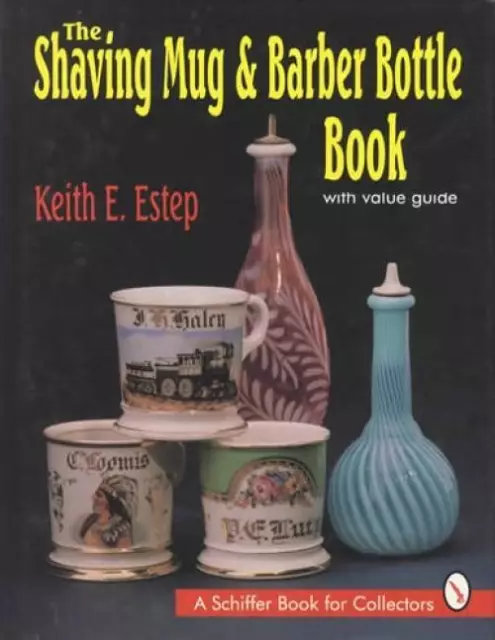 Shaving Mug Barber Bottle Book Vintage Barbershop ID$
