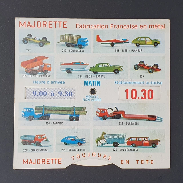 Disque de stationnement jouets Rail Route avant