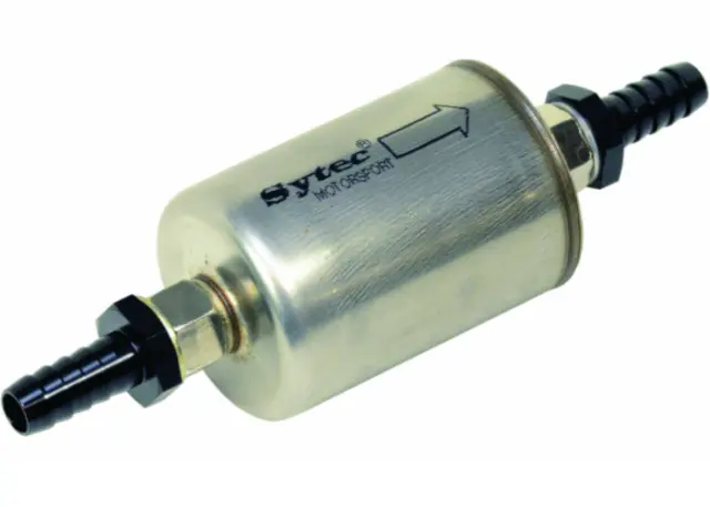 Sytec Motorsport Universal Filtre à Carburant (Pré-filtre) + 12mm Embout -