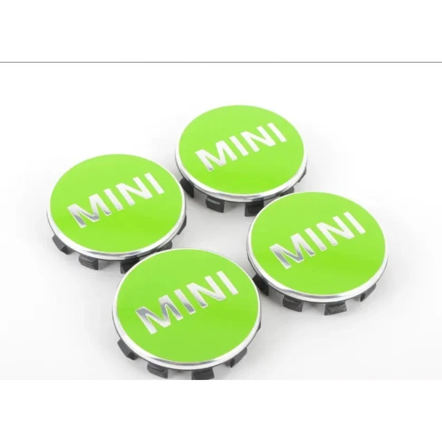 ORIGINALI MINI coprimozzo.  36132354150. Verde mela. SET DI 4. R54, R55 R56 ecc 26C 2