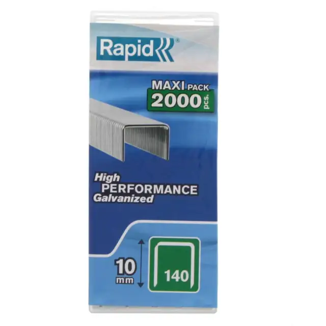 Staple Galvanized #140 (2000 Pack) 10mm x 10.6mm Rapid High Performance
