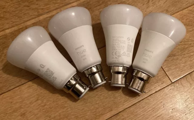 4 x Philips Hue b22 bayonet white bulb