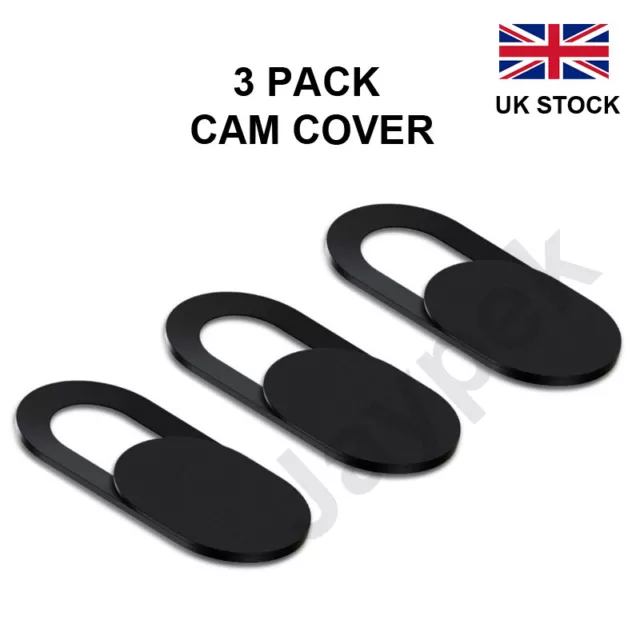 Housse de webcam pour ordinateur portable portable portable 3 PACK mince 0,7 mm autocollant appareil photo tablette curseur PETITE