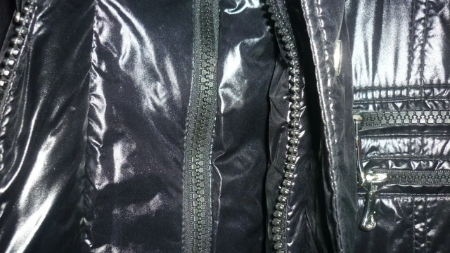 Zara CHAQUETA  HOMBRE NEGRA ACOLCHADA  doble cierre de cremallera TALLA 40 M 3