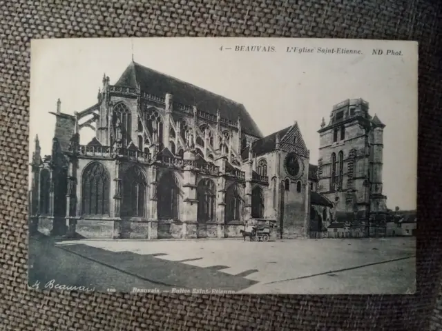 Cpa Beauvais L Église Saint Étienne