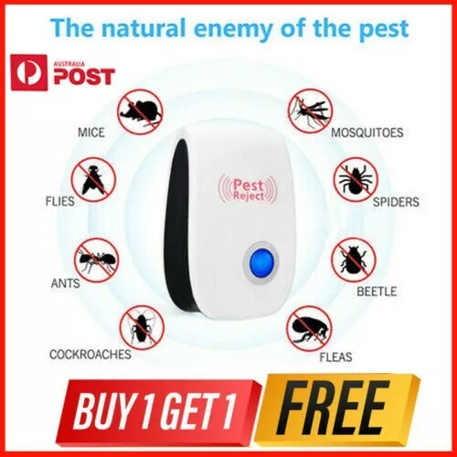 Ultrasonic Pest Repeller  Electronic Reject Mouse Rat Mosquito Insect Control AU