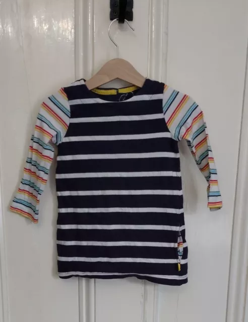 Little Bird By Jools Oliver Hotchpotch Striped Long Sleeve Tunic Top 12-18 Month