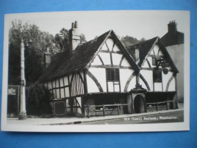 Postcard Rp Hampshire Winchester Old Chesil Rectory