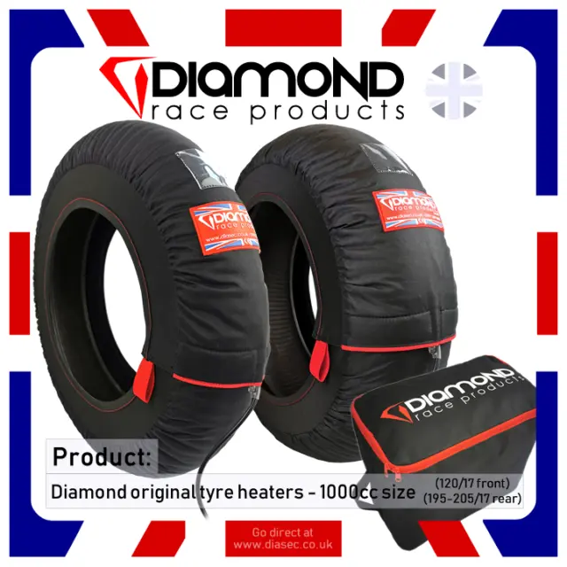 Diamond Race Products - 'Original' Neumático Calentadores Para 1000cc-120/190
