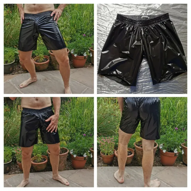 SNUG FIT * MID-LENGTH SHORTS in glossy ultra-thin PU-coated nylon (XS to  3XL) £33.86 - PicClick UK