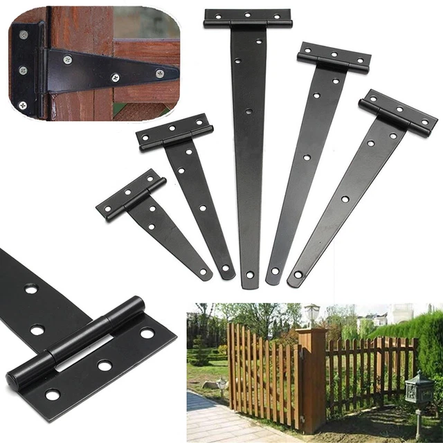 Tee Hinges Door Gate Heavy Duty Hinge 2" 3" 4" 5" 6" 8" 10" 12" iron new L*W*H