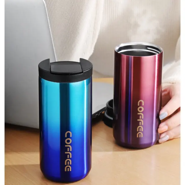 Reusable Insulated Coffee Cup Stainless Steel Thermal Leakproof Mug for Travel
